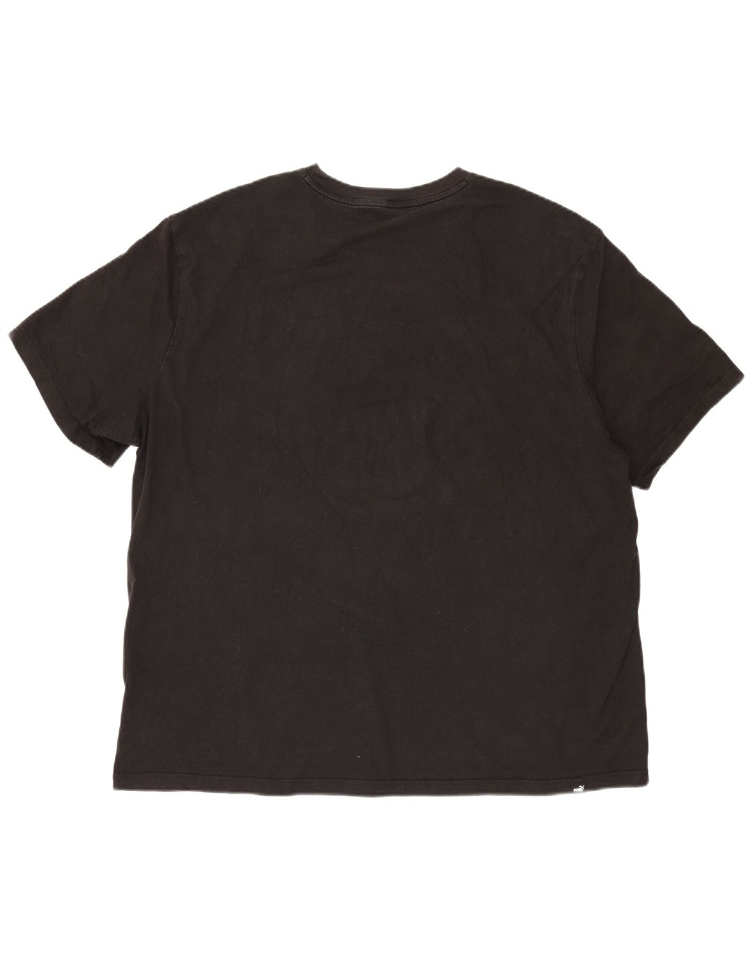 PUMA Mens T-Shirt Top 2XL Black Cotton