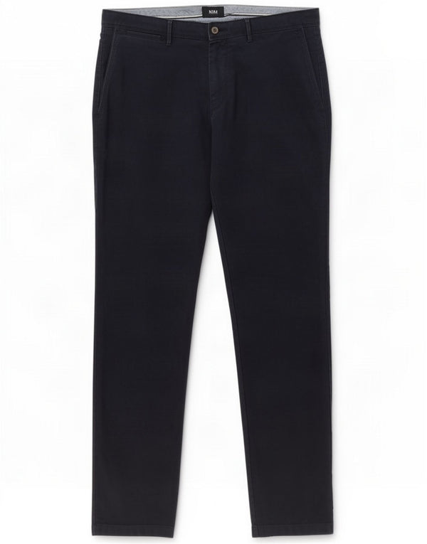 Hugo Boss Mens Straight Chino Trousers IT 48 Medium W32 L30 Navy Blue