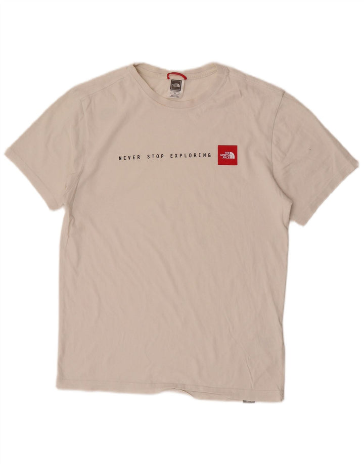 The North Face Herren-T-Shirt mit Grafik, Größe S, weiße Baumwolle
