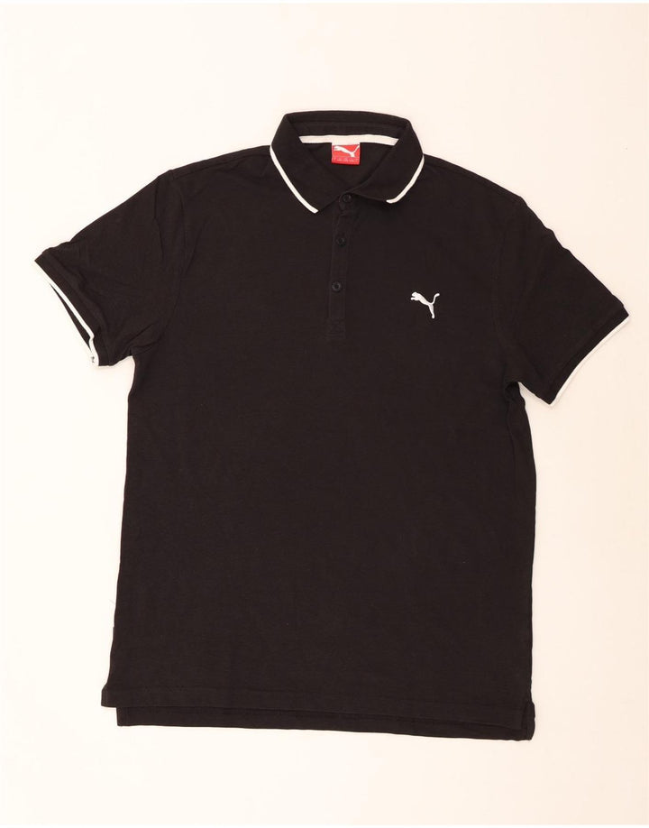 Puma Herren Poloshirt Große schwarze Baumwolle