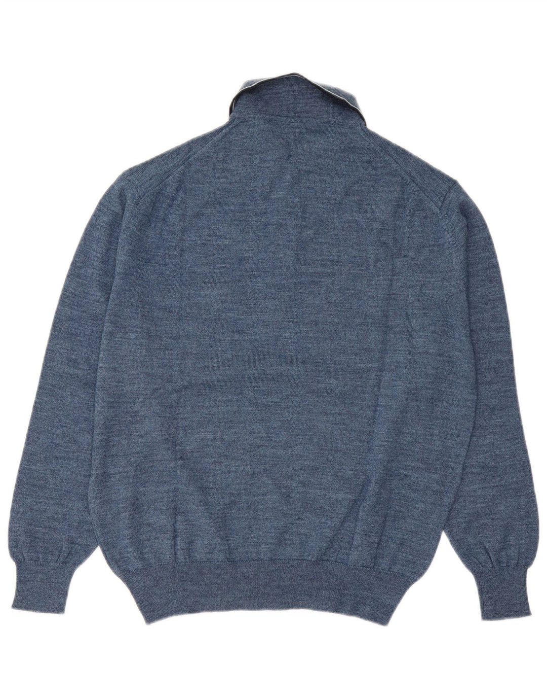 Canda Herren-Pullover mit Rollkragen, Größe 48/50, mittelblaue Schurwolle