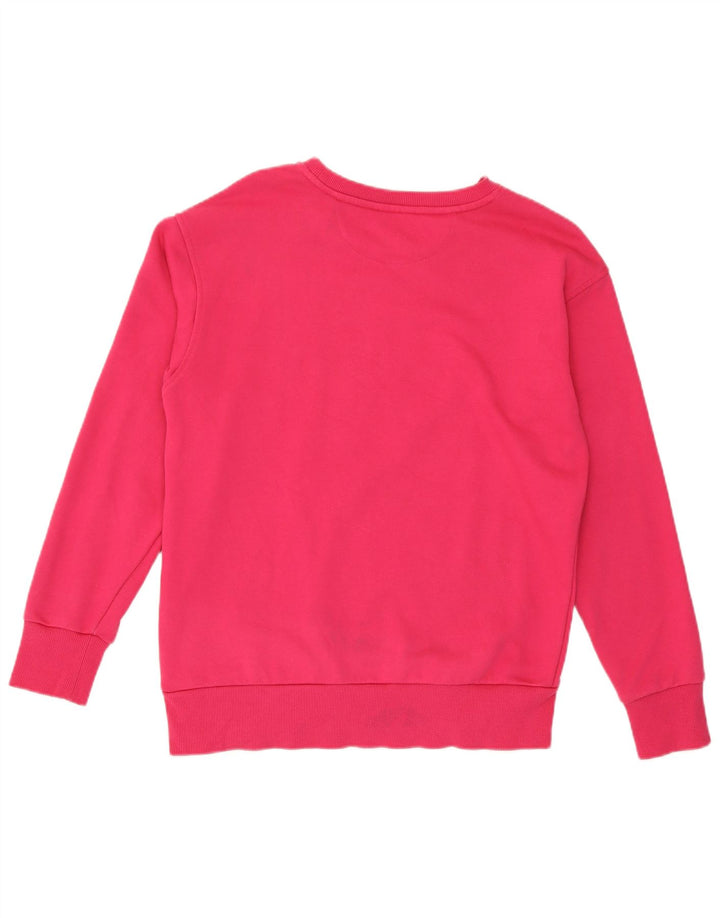 Lotto Damen Sweatshirt Pullover UK 14 Mittelrosa Baumwolle