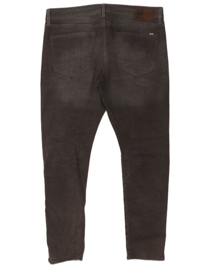 G-Star Herren Slim Jeans W38 L32 Graue Baumwolle