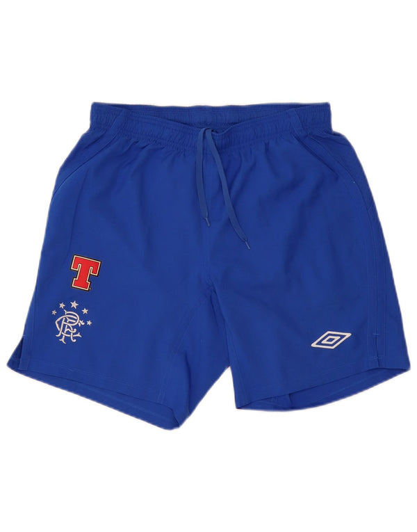 UMBRO Herren Graphic Sport Shorts Mittelblaues Polyester