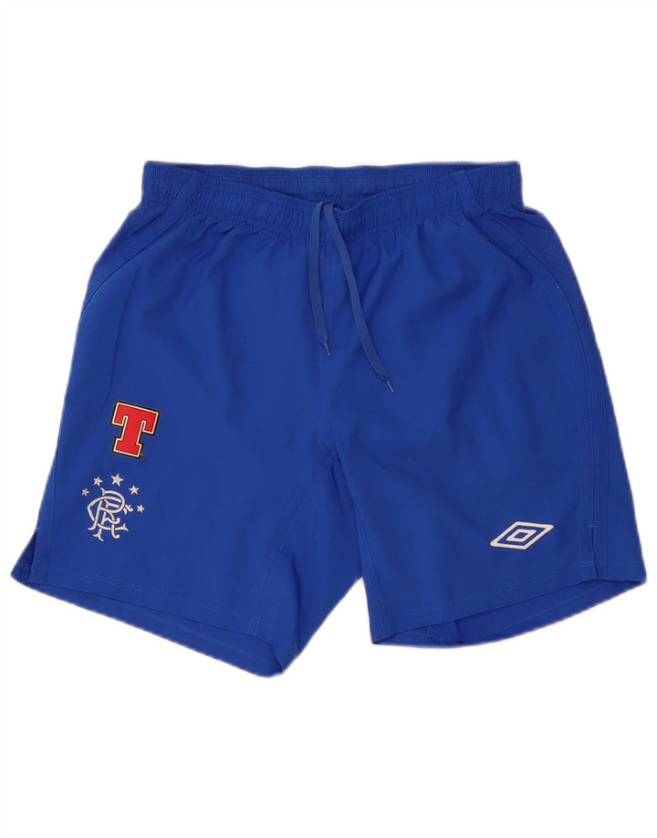 UMBRO Herren Graphic Sport Shorts Mittelblaues Polyester