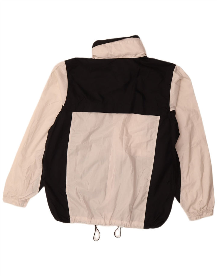 Columbia Herren-Regenjacke mit Kapuze, UK 38, mittelweißes Colourblock-Polyester