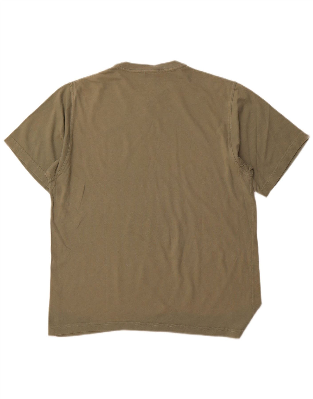 NIKE Herren T-Shirt Top UK 39/41 Medium Khaki Baumwolle