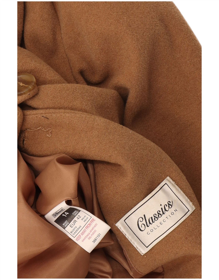 St. Bernard Damenmantel UK 14 Große beige Wolle