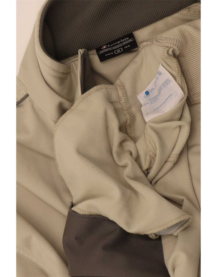 Champion Herren-Trainingsanzugoberjacke aus mittelgrünem Polyester