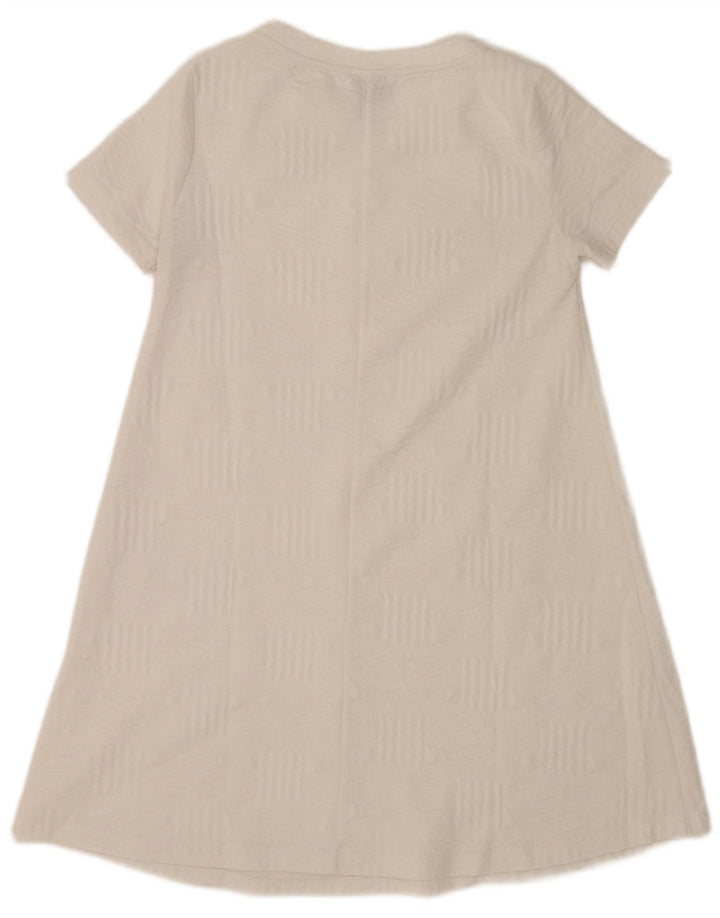 Zara Damen Trafaluc A-Linien-Kleid UK 12 Mittelweiß