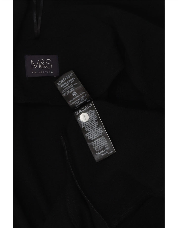 MARKS & SPENCER Offene Damen-Blazerjacke UK 12 Mittelschwarzes Polyester