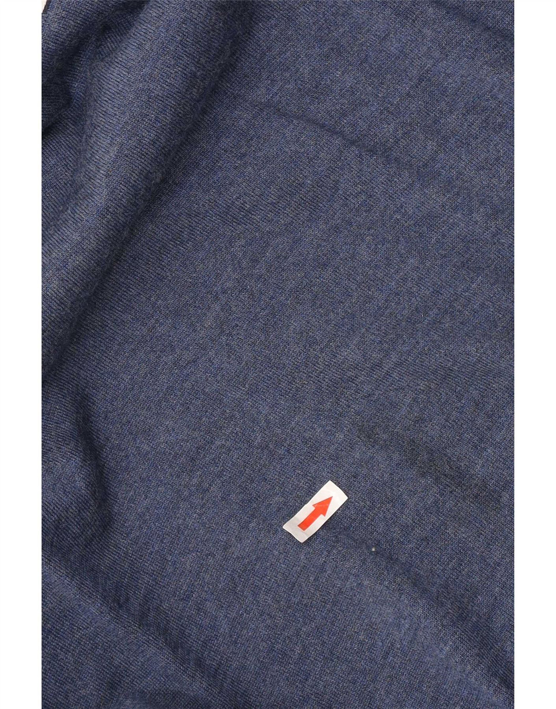 Tommy Hilfiger Herren-Pullover mit V-Ausschnitt aus mittelblauer Merinowolle