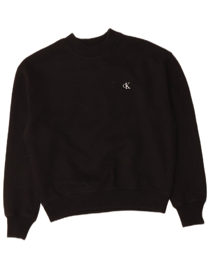 CALVIN KLEIN JEANS Damen-Sweatshirt in Übergröße, Gr. 10, Größe S, Schwarz