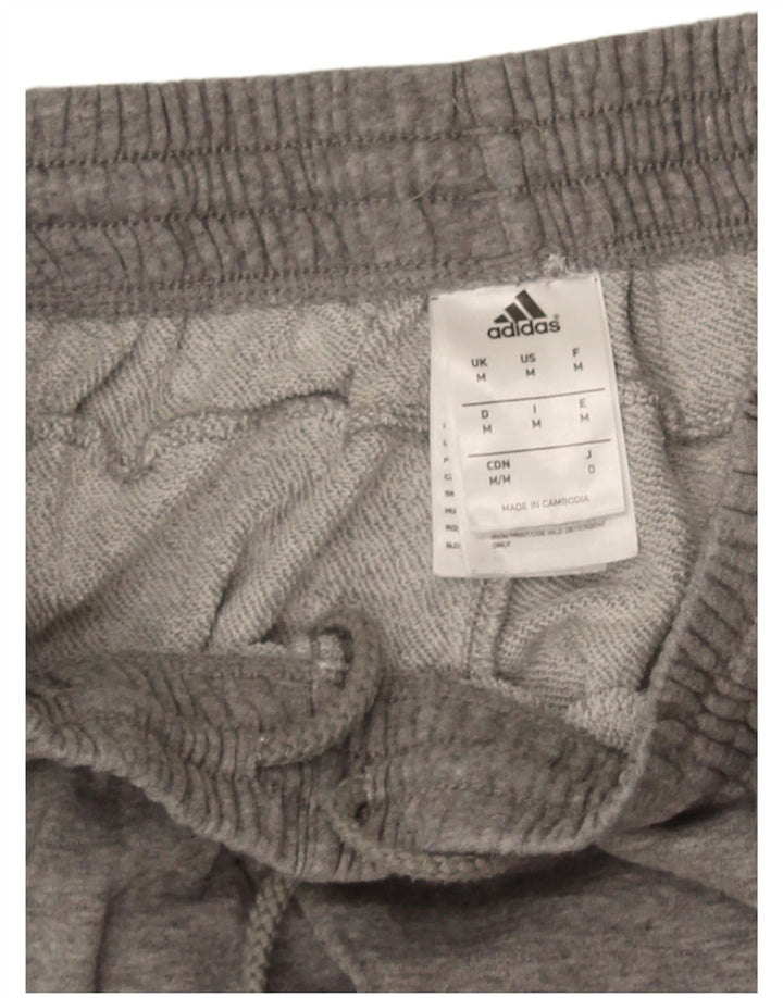 Adidas Herren-Trainingshose, Jogginghose, mittelgrau gefleckte Baumwolle