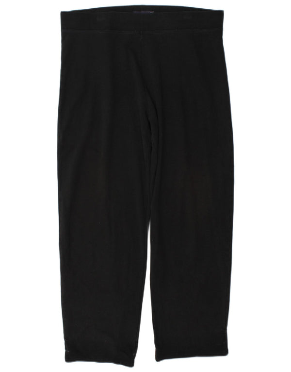 Marks & Spencer Kurze Damen-Leggings, UK 16, Größe L, Schwarz, Baumwolle