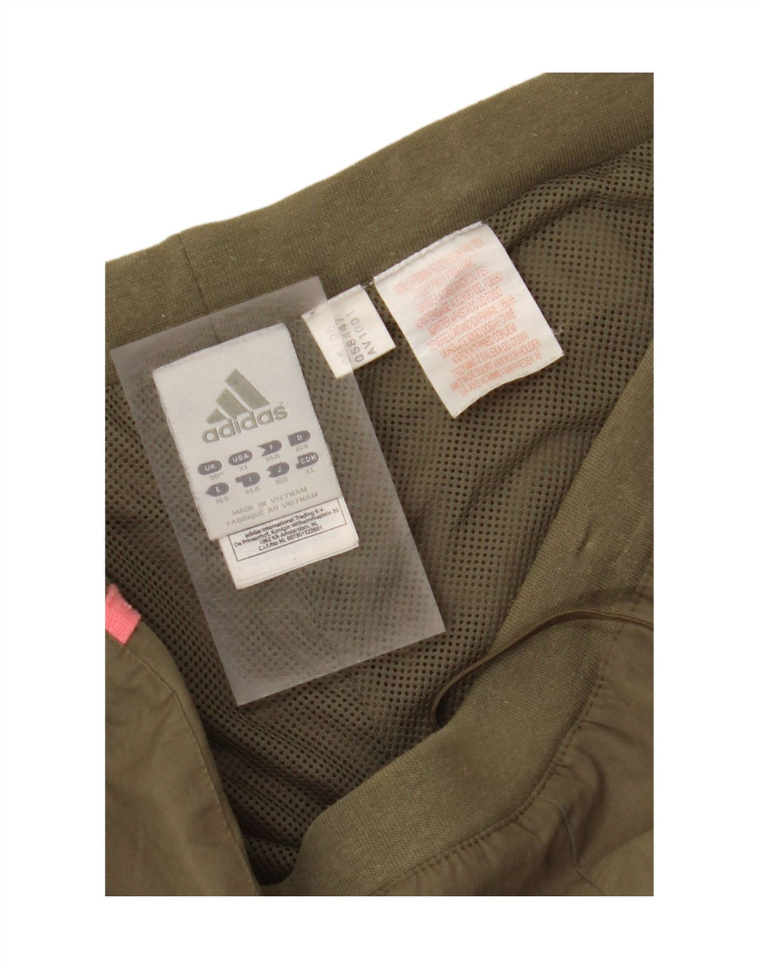 ADIDAS Girls Tracksuit Trousers 13-14 Years  Khaki Polyester