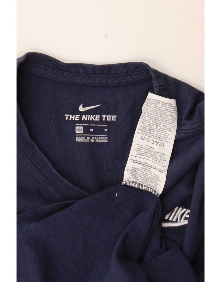 Nike Herren-T-Shirt-Oberteil, mittelgroß, marineblau, Baumwolle