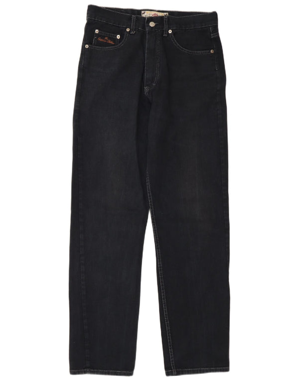 Mash Herren Straight Jeans IT 46 Small W32 L32 Marineblau Baumwolle