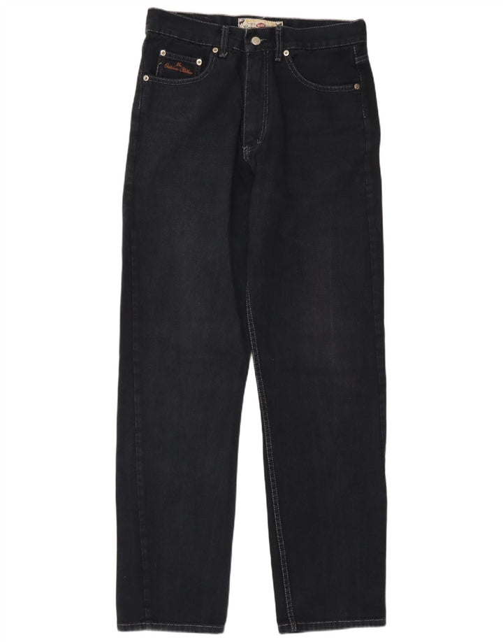 Mash Herren Straight Jeans IT 46 Small W32 L32 Marineblau Baumwolle