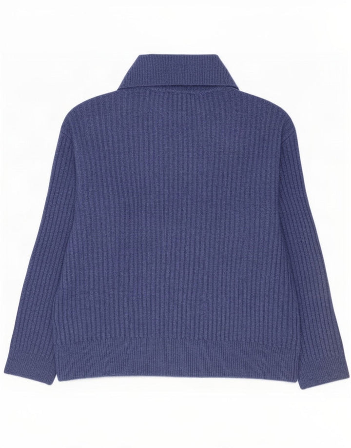 Marks & Spencer Damen-Pullover mit Rollkragen, übergroß, Gr. 10, Größe S, Blau