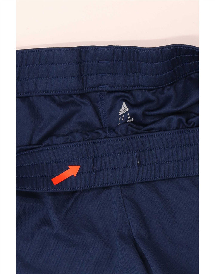 Adidas Damen Climalite Sport Shorts UK 12/14 Medium Marineblau Polyester