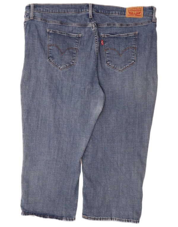 LEVI'S Damen 311 Shaping Skinny Capri Jeans US 20 3XL W40 L21 Blaue Baumwolle
