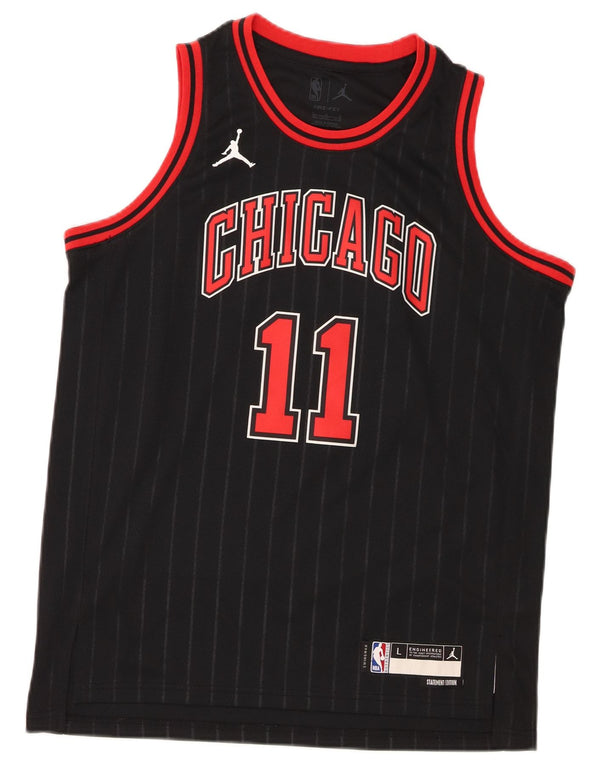 Jordan Jungen Chicago Bulls Grafik-T-Shirt, 14–15 Jahre, Größe L, Schwarz