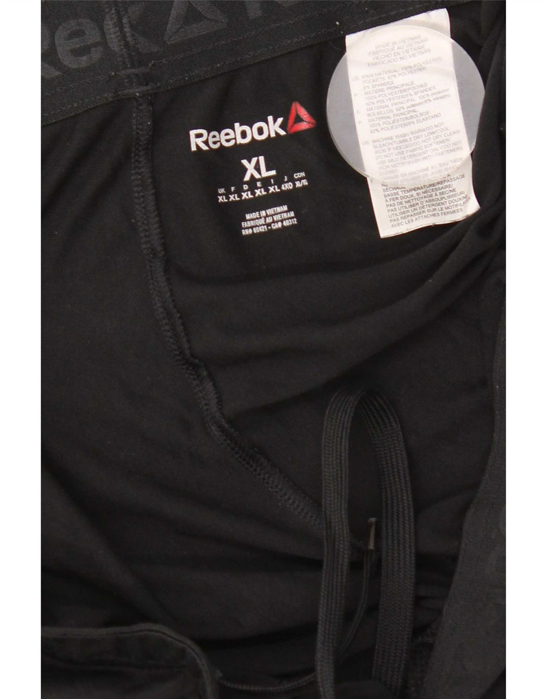 Reebok Herren Speedwick Trainingshose XL Schwarz Polyester