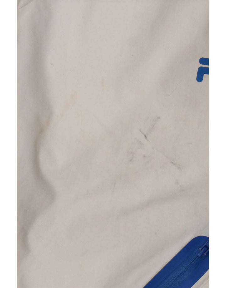 Fila Herren-Skihose, mittelweißes Colourblock-Nylon
