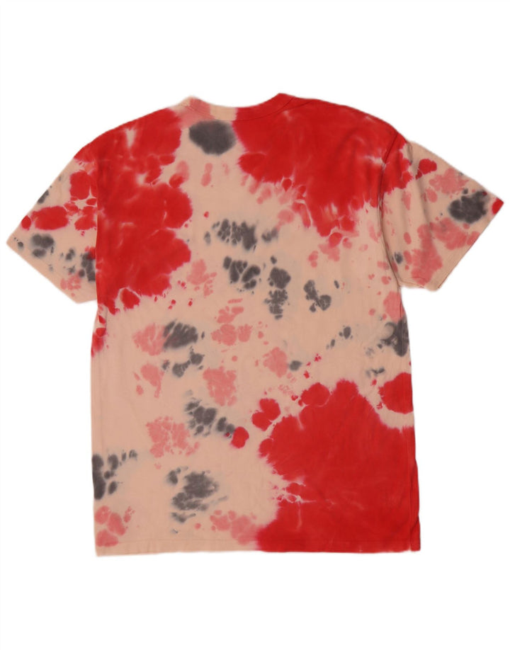 NIKE Herren-T-Shirt-Oberteil, klein, mehrfarbig, Batik-Baumwolle