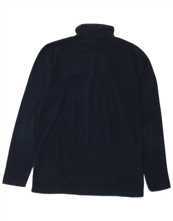 Asics Herren-Pullover-Trainingsanzugoberteil mit Reißverschluss, Größe S, Marineblau, Polyester