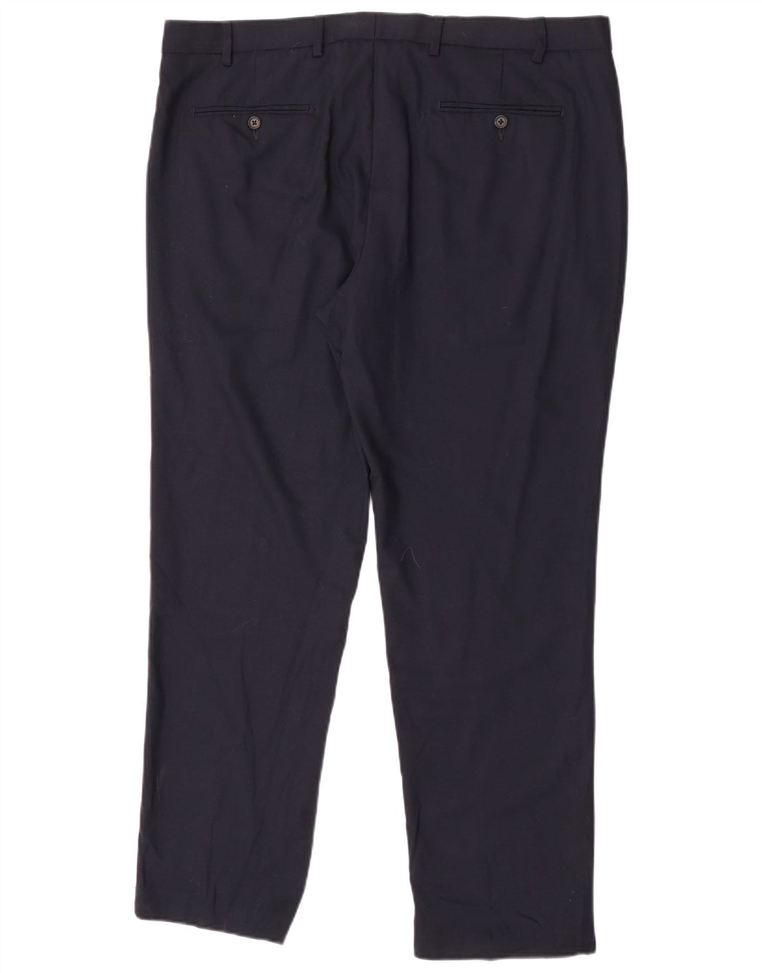 Marks & Spencer Damen-Anzughose mit gerader Passform und normaler Passform, W40 L30, Marineblau