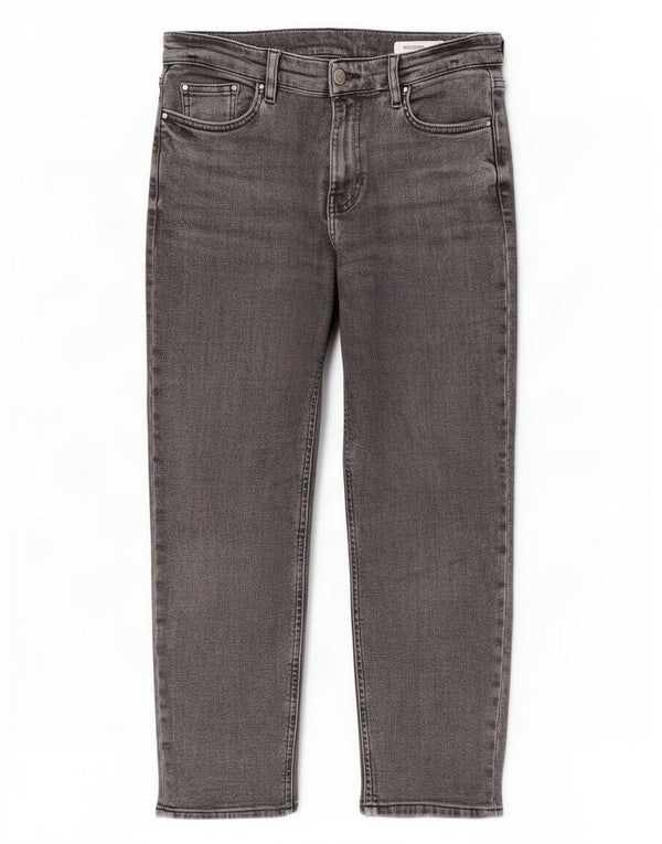 Marks & Spencer Damen Boyfriend Tapered Jeans UK 12 Medium W30 L26 Grau