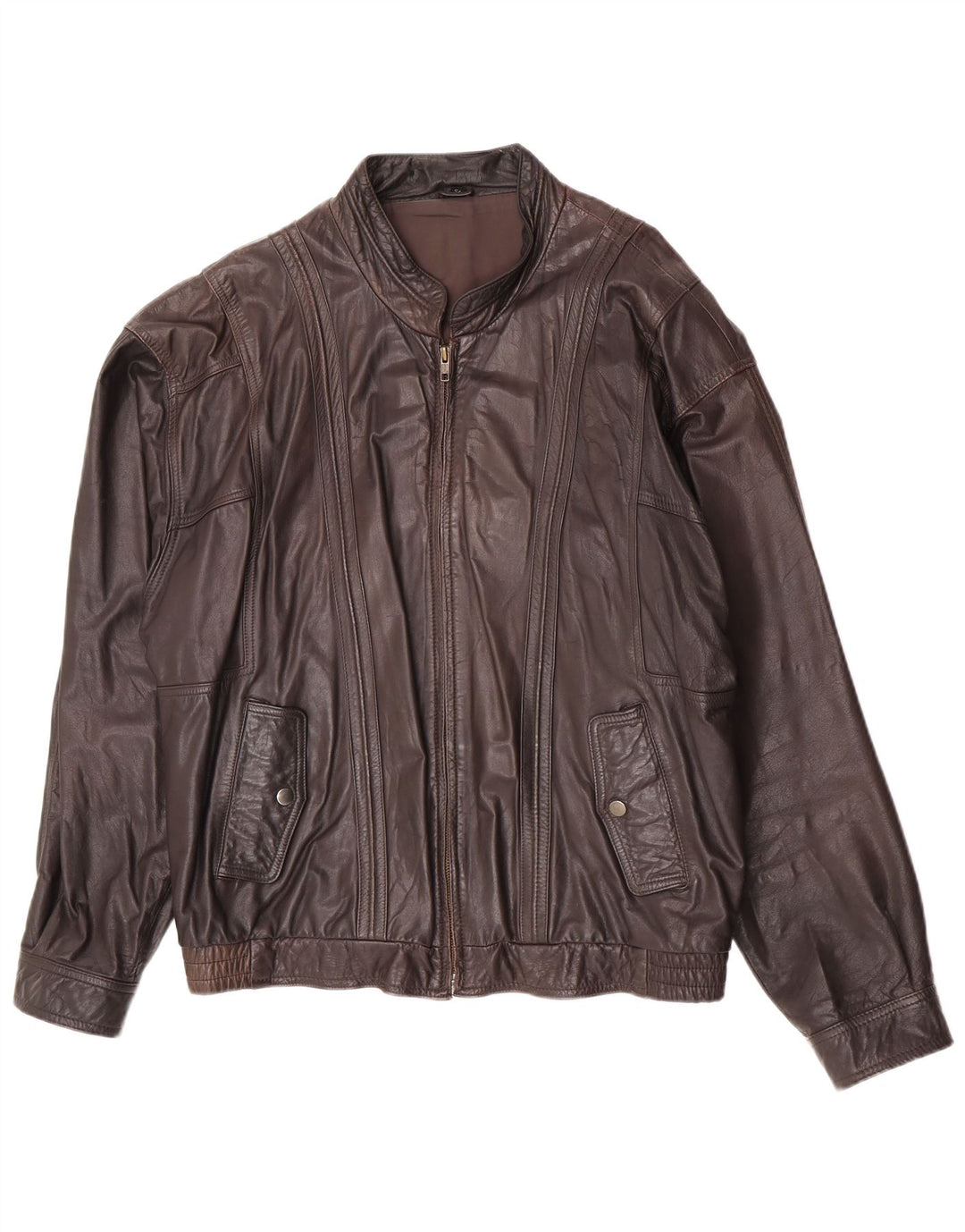 Trapper Herren Lederjacke IT 54 2XL Braunes Leder