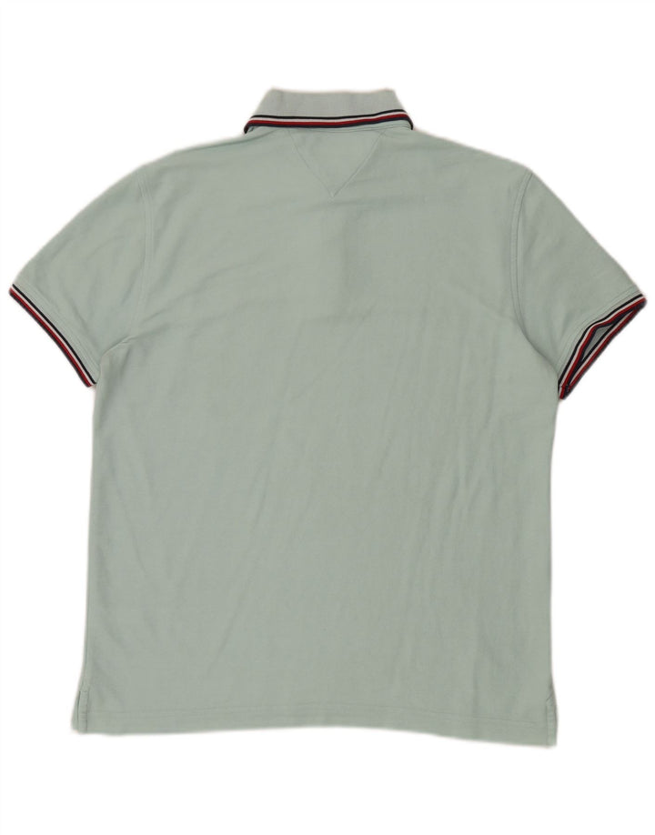 Tommy Hilfiger Herren-Poloshirt mit normaler Passform, mitteltürkisfarbene Baumwolle