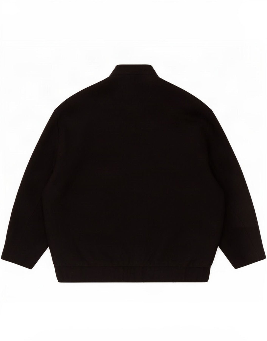 Zara Damen Übergroße Bomberjacke UK 10 Small Schwarze Wolle