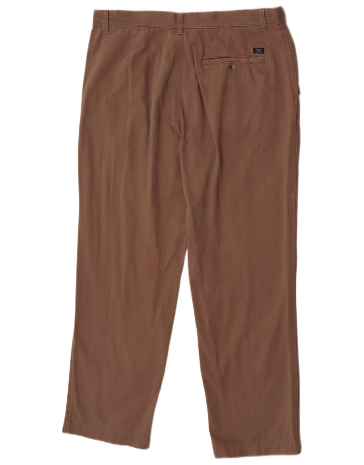 Marks & Spencer Herren-Chinohose mit normaler Passform, B36 L29, braune Baumwolle