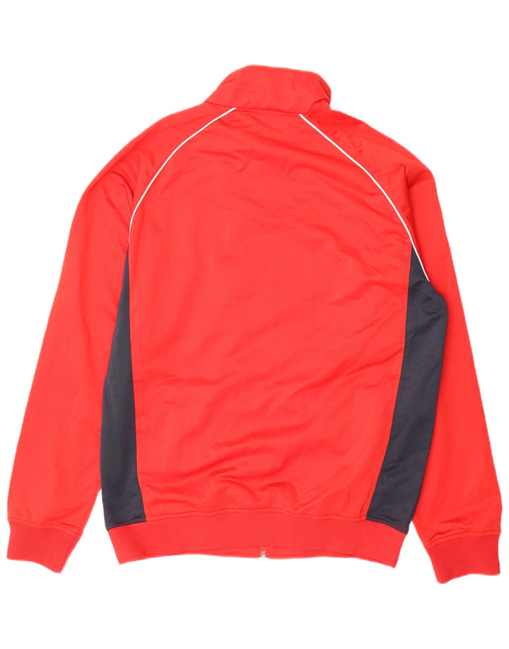 KAPPA Herren-Trainingsanzug-Oberteil, Jacke, XL, rotes Farbblock-Polyester