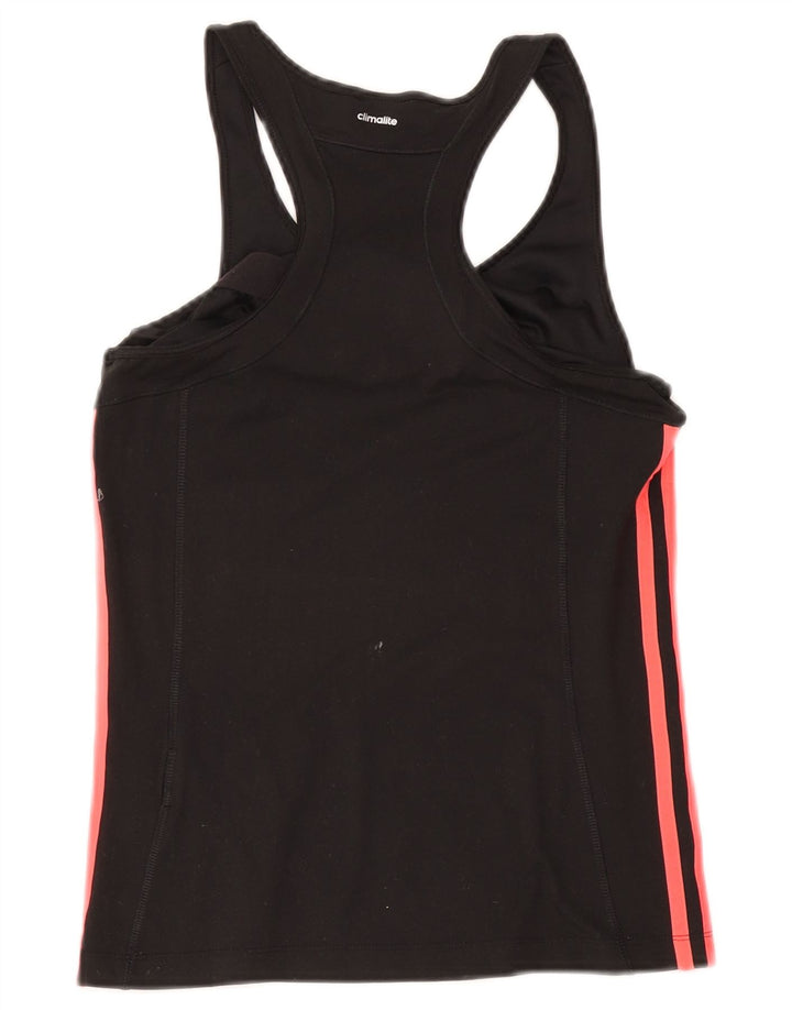 Adidas Damen Climalite Weste Top UK 10 Small Schwarz Polyester