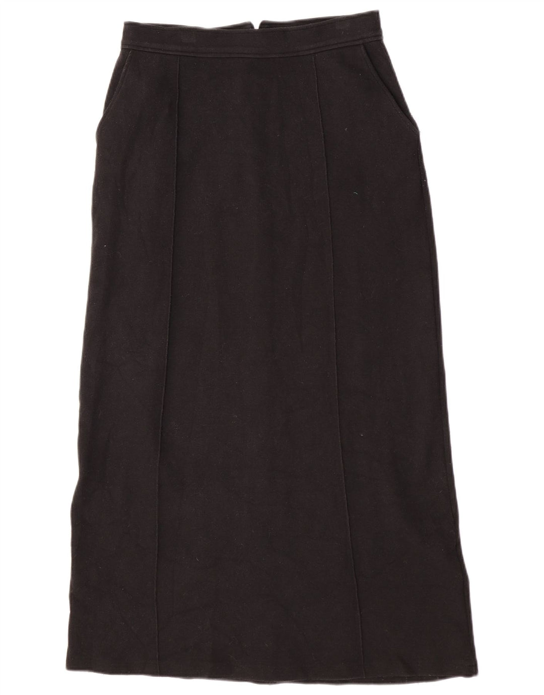 Zara Damen-Maxirock mit hoher Taille, mittelgroß, W30, schwarzes Polyester