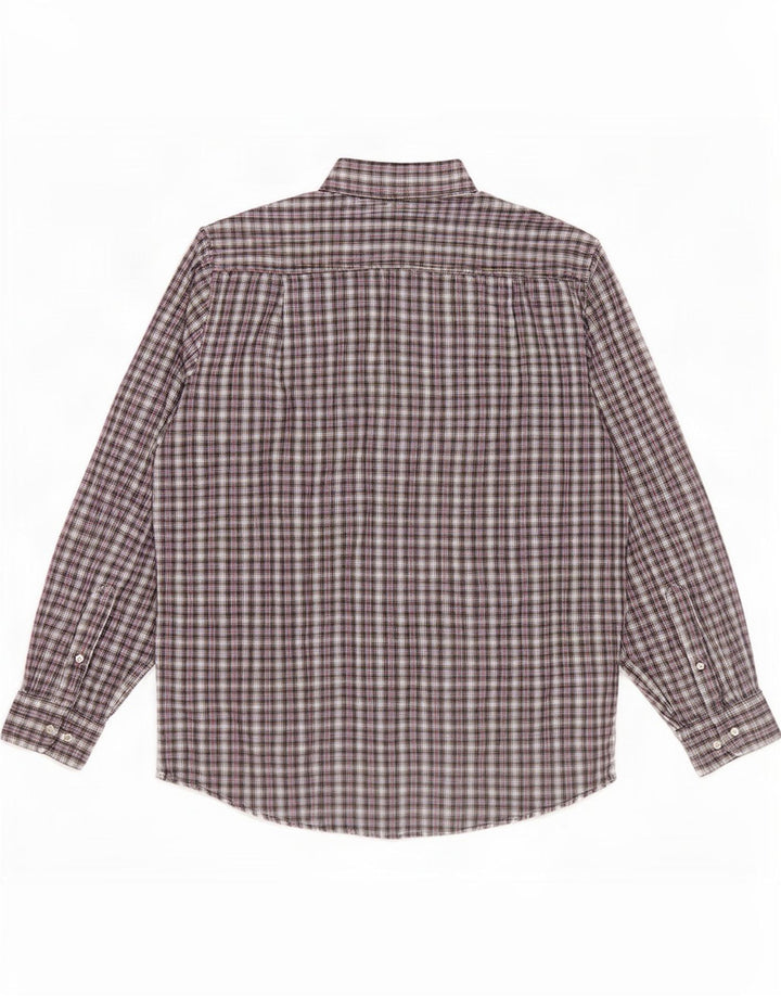 Rosengarten Herren-Flanellhemd, Größe 41/42, groß, mehrfarbig, kariert, Baumwolle