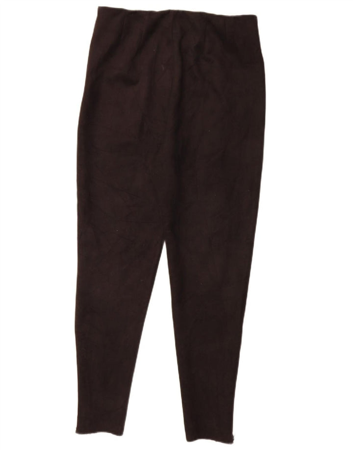 Zara Damen Leggings UK 14 Large Schwarz Polyester