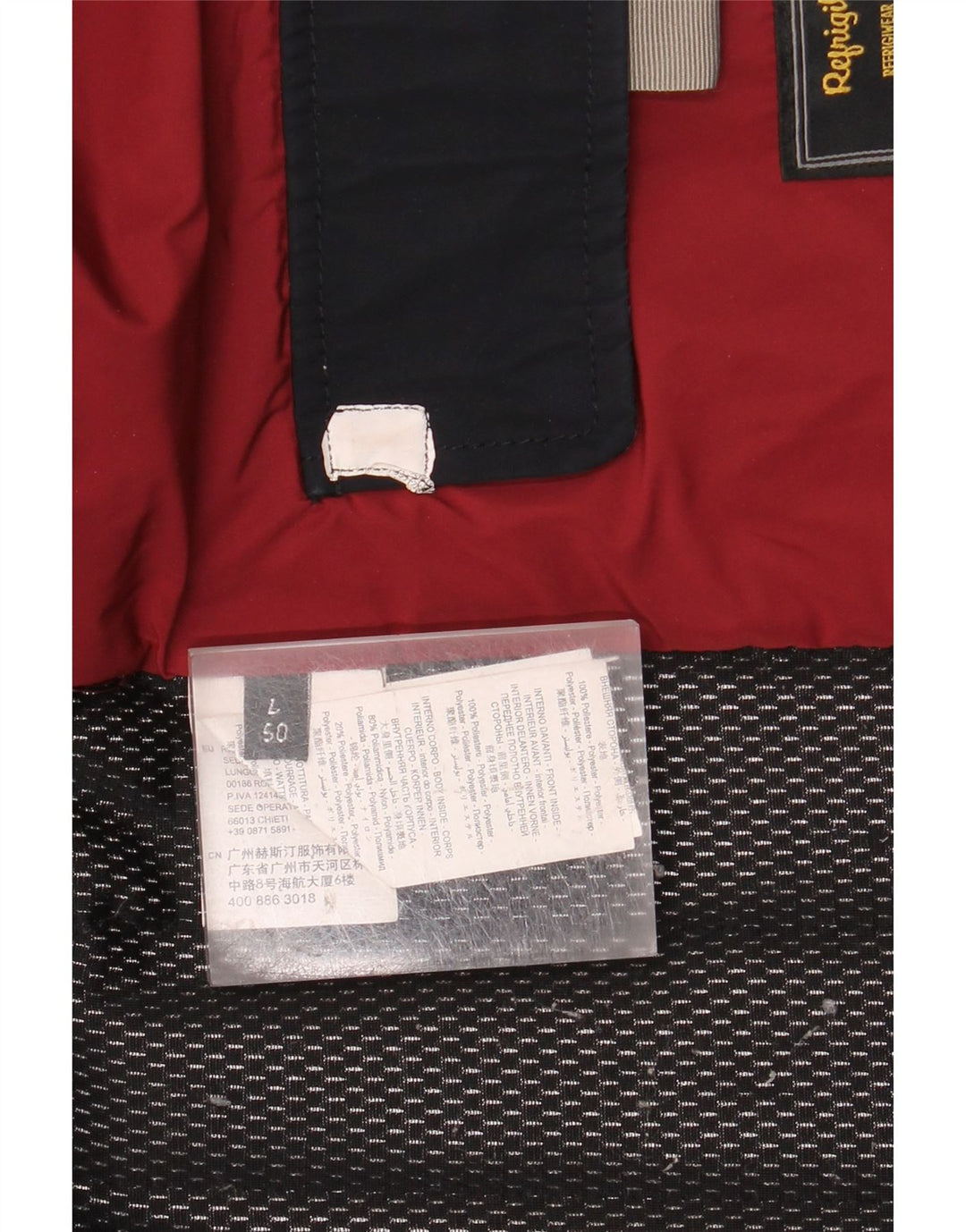 REFRIGIWEAR Herren-Utility-Jacke IT 50 Large Marineblaues Polyester