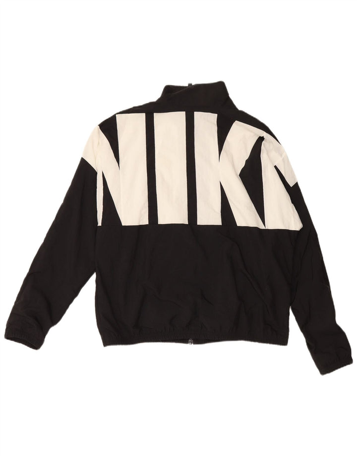 Nike Herren-Trainingsanzugoberteil mit Grafik, Mittelschwarzes Nylon