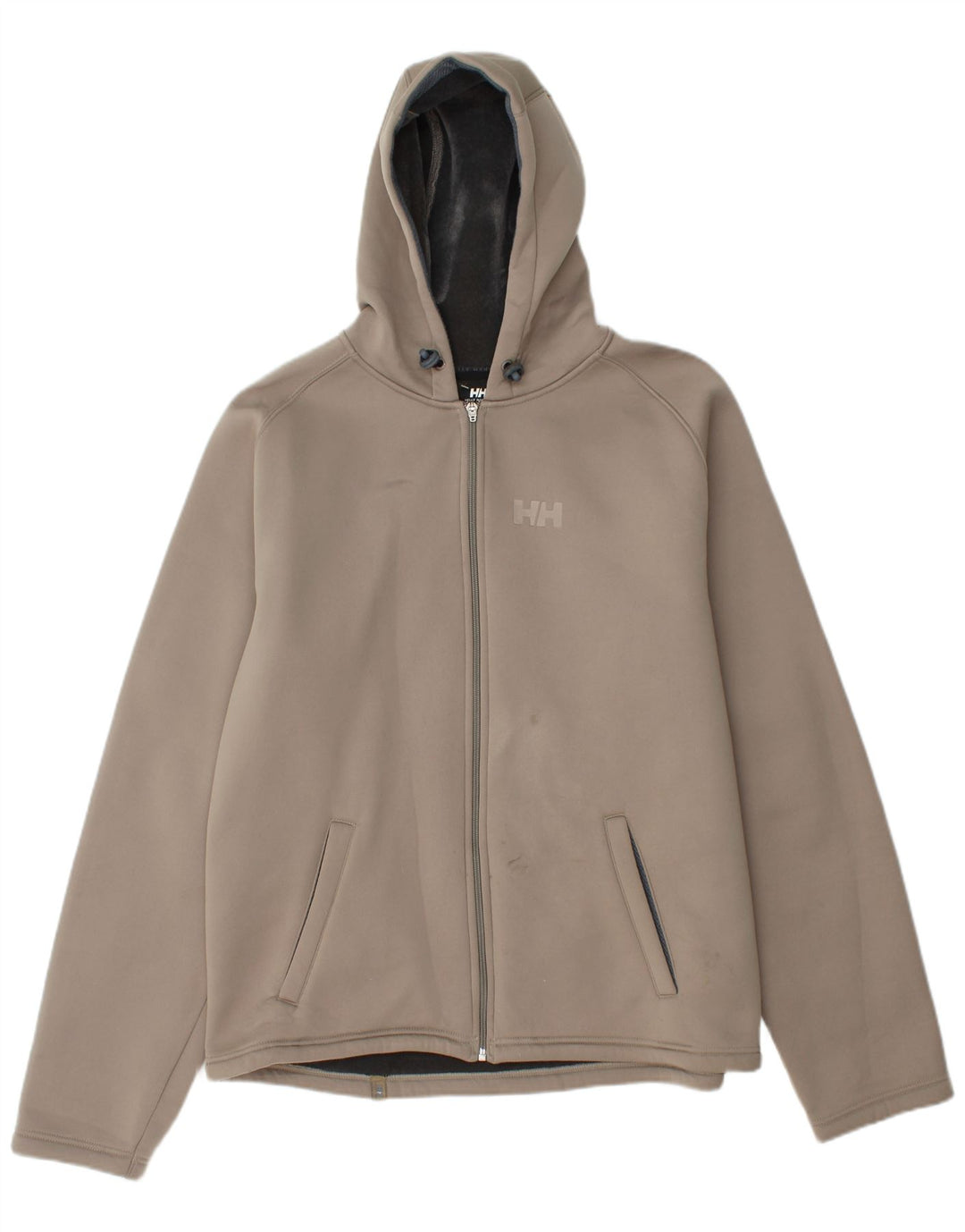HELLY HANSEN Herren-Windbreakerjacke mit Kapuze, UK 40, Größe L, grau, Polyester