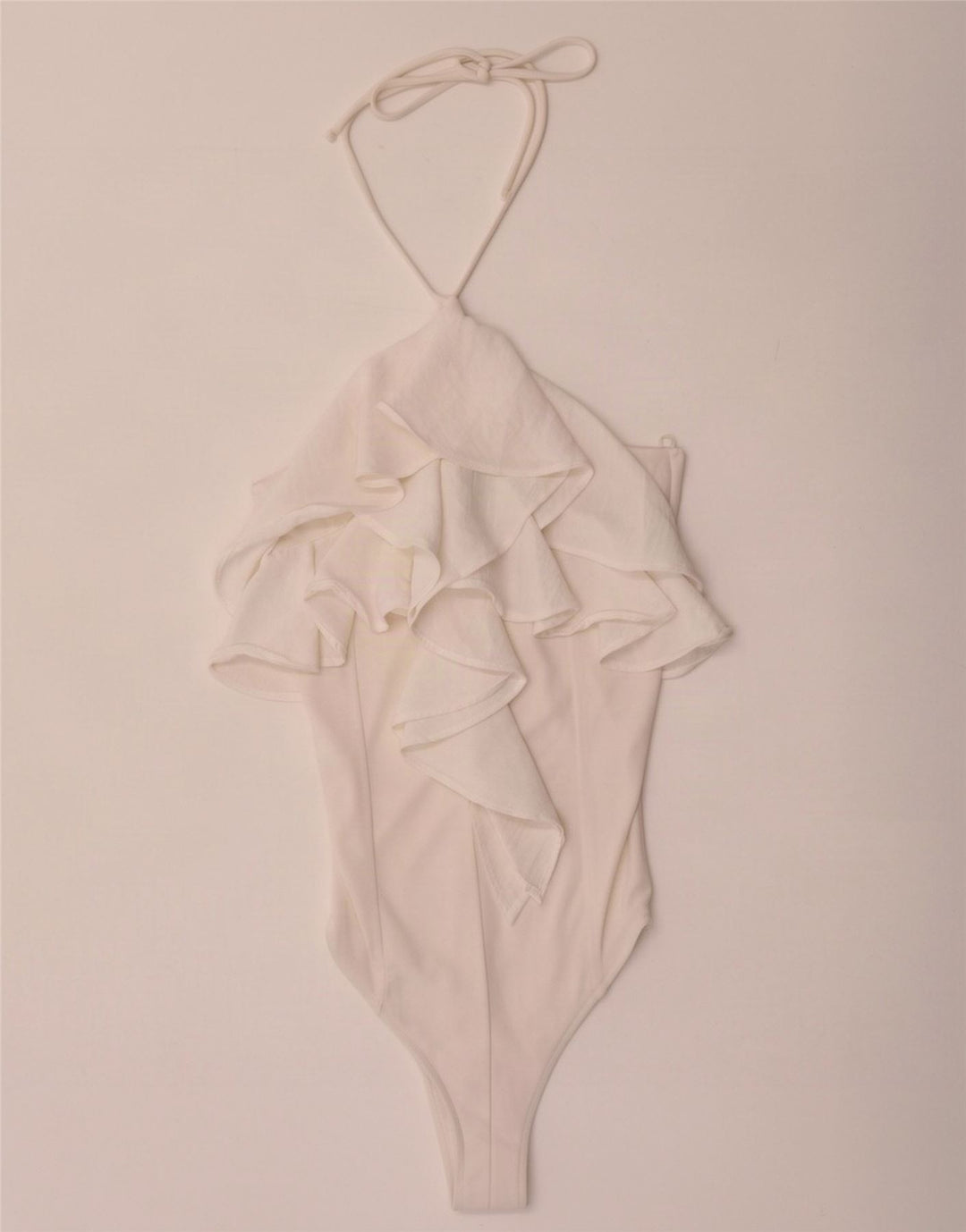 Ärmelloser Damen-Body von Zara, Gr. 8, Weiß