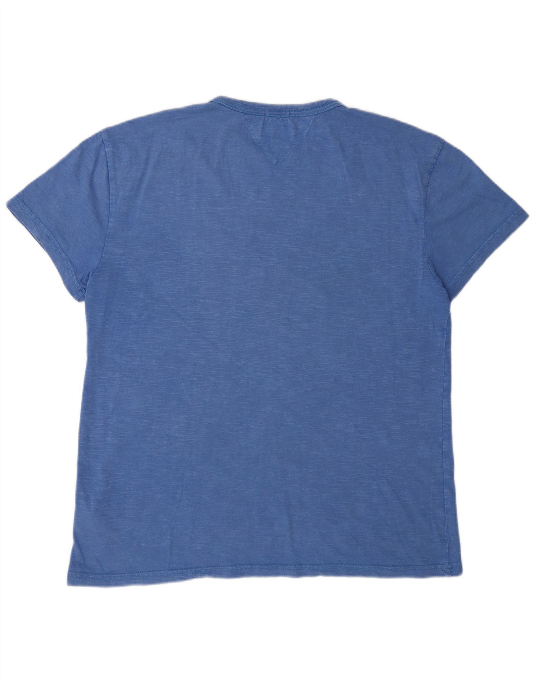 Tommy Hilfiger Herren-T-Shirt mit Grafik, klein, aus blauer Baumwolle