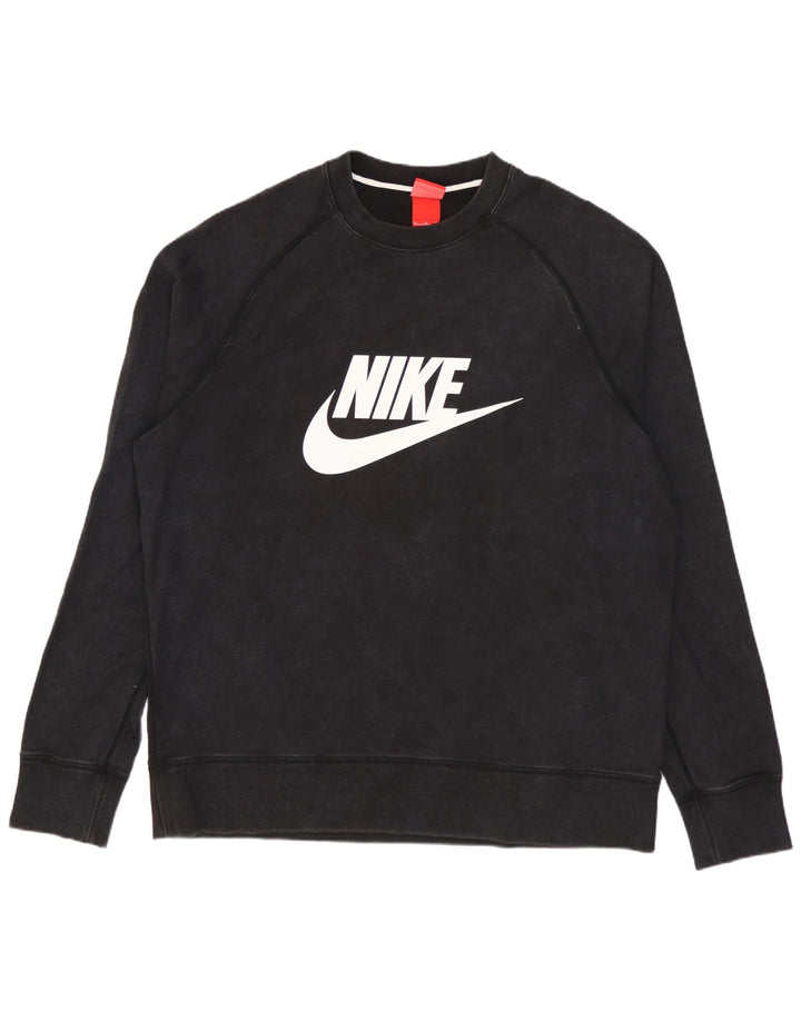 Nike Herren Graphic Sweatshirt Pullover XL Schwarz Baumwolle
