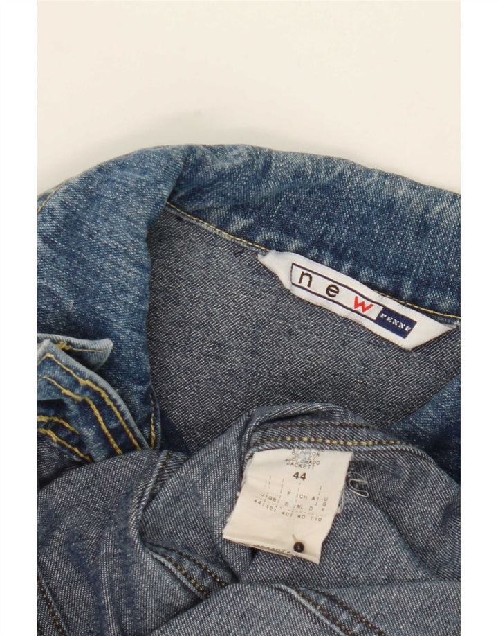New Penny Damen Crop Denim Jacke UK 12 Mittelblaue Baumwolle