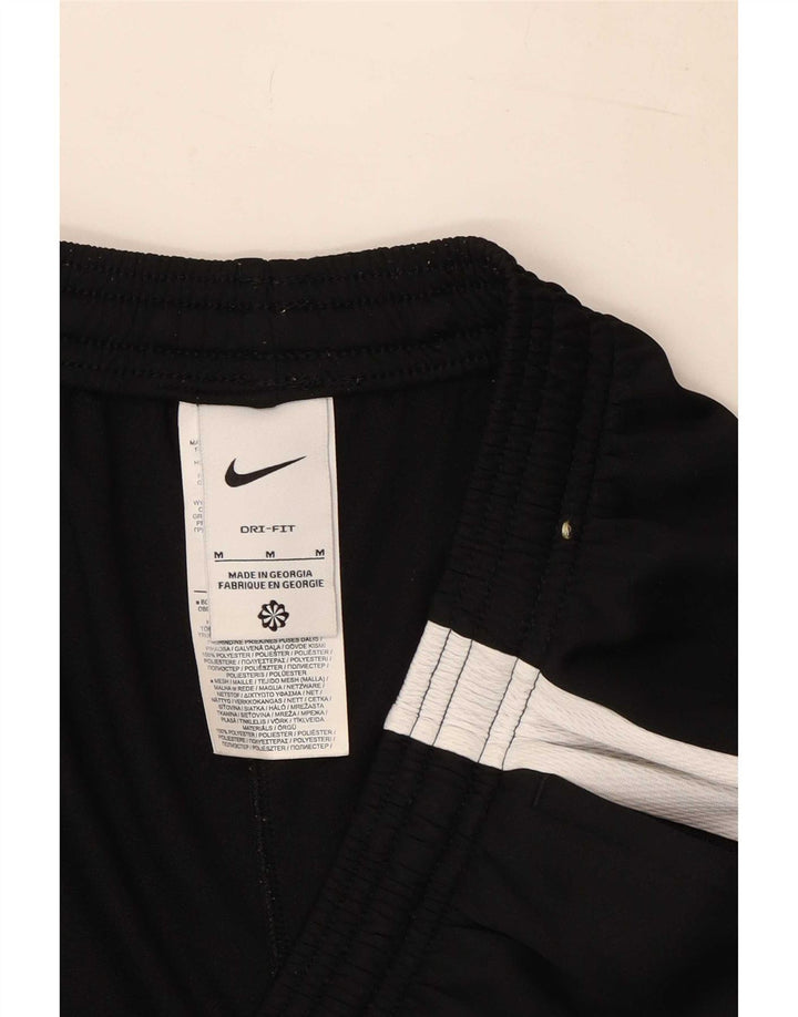 Nike Herren Dri Fit Trainingshose Mittelschwarzes Colourblock-Polyester